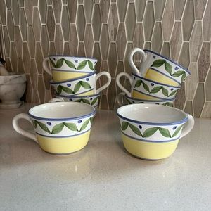 Williams Sonoma coffee cups - set of 8